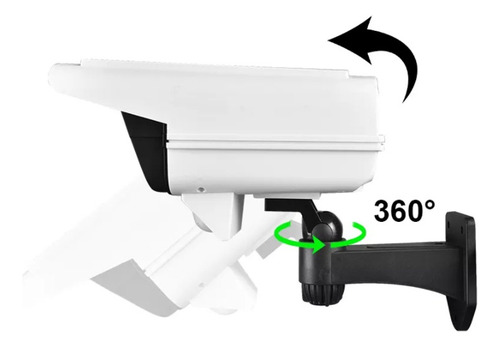 Kit Lámpara Solar Foco Sensor De Movimiento Forma Camará
