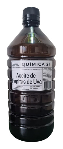 Aceite Pepitas De Uva 1lt Puro Uso Cosmético/fabricación 