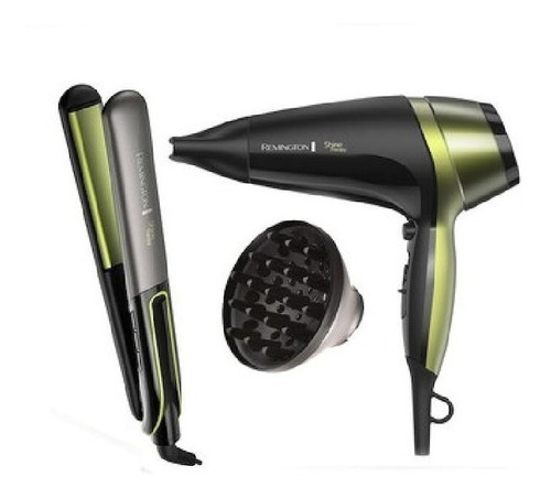 Plancha De Cabello S9960 + Secadora Remington + Bolso  