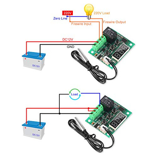 6pcs Temperature Controller Module Xh-w1209 Lcd Display...