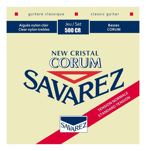 Encordado Guitarra Clasica Savarez 500 Cr Cristal Corum