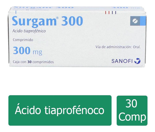 Surgam 300 Mg Caja Con 30 Comprimidos