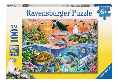 Ravensburger Rompecabezas: Hermoso Oceano Kids Xxl 100 Pieza