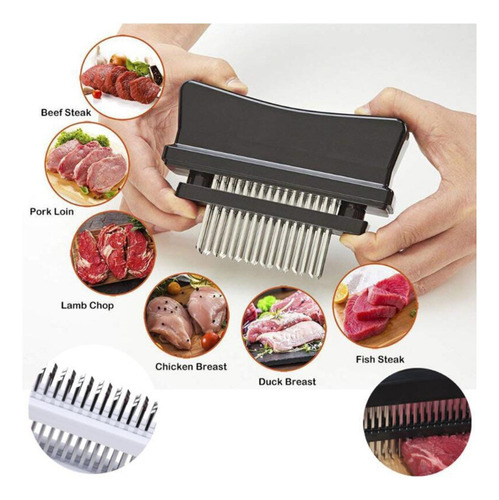 ** Tenderizador De Carne De Material Acero Inoxidable Con 48