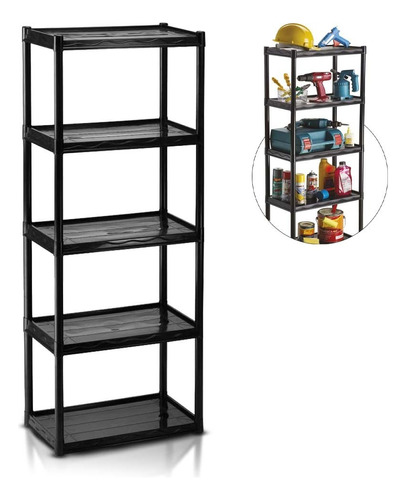 Estante Prateleira Modular 5 Andares Organizadora Arthi Cor Preto