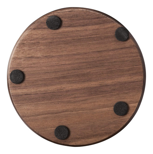 Posavaso Madera Soporte Metal Juego 4  8 Pieza Para Bar