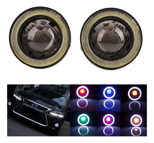 Control Remoto Fog Car De 30 W, Led Rgb, Con Forma De Ojo De