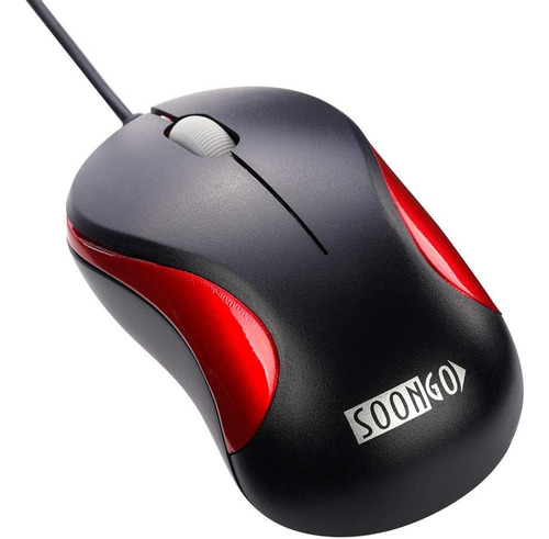 Mouse Soongo Mini Usb Rojo