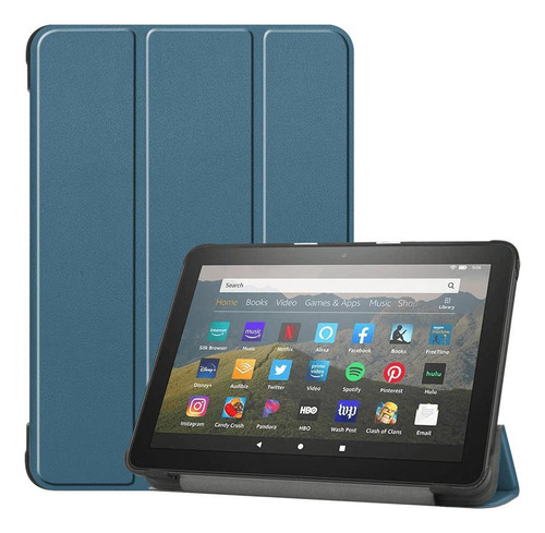 Capa Couro Auto Sleep Com Hibernação Tablet Amazon Fire Hd 8