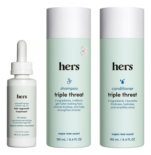 Hims & Hers ChampĂș, Acondicionador Y Suero De Minoxidil De T