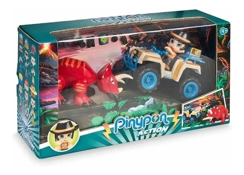 Pinypon Action Dinosaurio Cuatriciclo Aventura Figura 