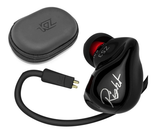 Pronta Entrega! Kz Zs3 Sem Microfone + Case Kz Original
