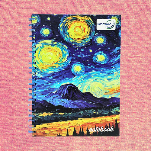Pack 12 Libreta A4 100 Hojas 21x29cm Noche Estrellada Noche Estrellada