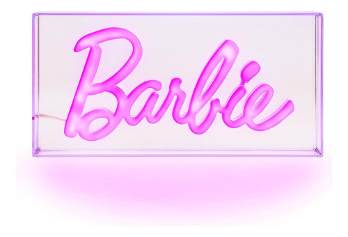 Paladone Letrero Led Rosa Neón Con Logotipo De Barbie, Merca