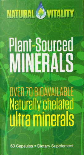 Natural Vitality Plant Sourced Minerals Diet Supplement, 60