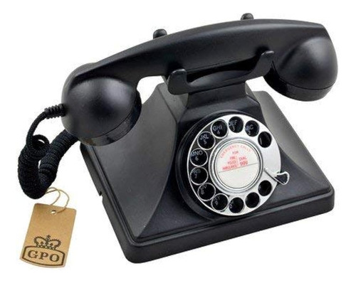 Protelx Gpo 200 Classic Dial Giratorio Retro Telefono Con C