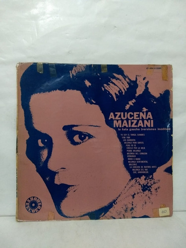 Azucena Maizani - La Ñata Gaucha - Vinilo - Industria Arg!!!