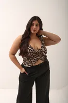 Comprar Tops Animal Print Para Salir Mujer Naif Marrón Junk Animal Print Junk Xxl