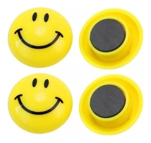 Imã Decorativo Com 10 Peças Cor Amarelo