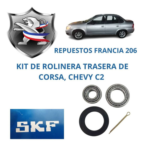 Kit De Rolinera Trasera Corsa Chevy C2 Somos Tienda Fisica