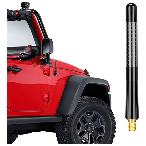 Antena De Fibra De Carbono De 4.7 Pulgadas Jeep Wrangle...