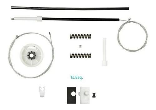 Kit Reparo Vidro Elétrico Scenic 4 Portas Traseiro E Arraste Esquerdo Cod: 073 E 10117