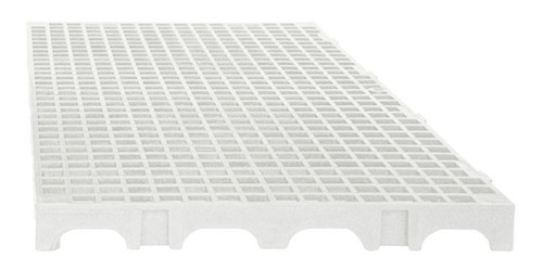 Estrado Plástico 25x50x2,5cm Impallets - Palete - Piso Cor Branco