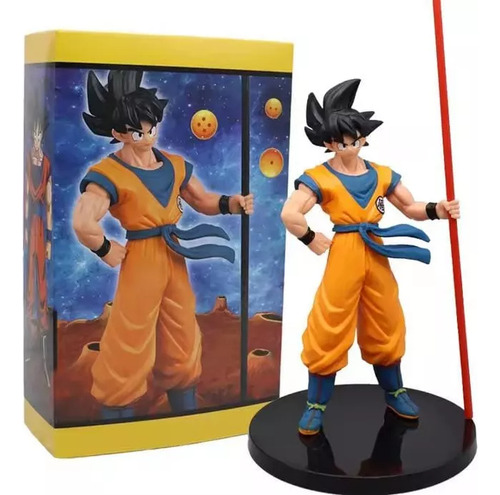 Goku Dragon Ball Z Figura Con Baculo Magico