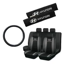 Comprar Funda Tela Ecocuero Y Cubre Cinto Hyundai + Cubre Volante