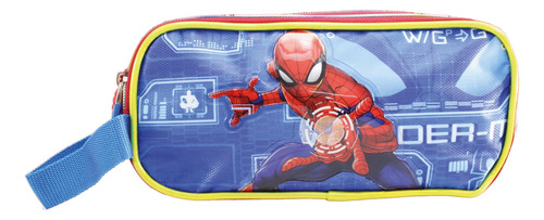 Lapicera Escolar Marvel Spiderman Para Niños Color Azul
