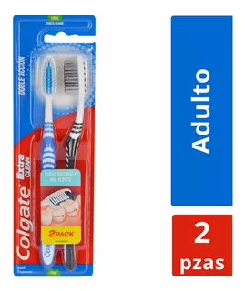 Cepillo De Dientes Colgate Extra Clean 2 Cepillos