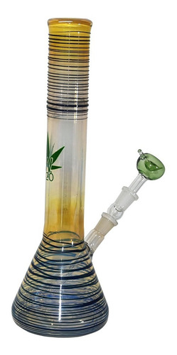 Bong Pyrex W420 Rayas 06 + Repuesto