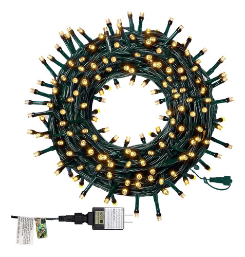 Cadena De Luces Navideñas Twinkle Star De 66 Pies Y 200 Led,