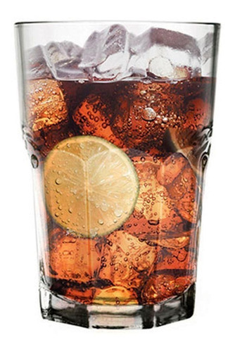 Vaso Vidrio Bristol 2911 Nadir Fasetado 520 Ml X 12unidades Color Transparente