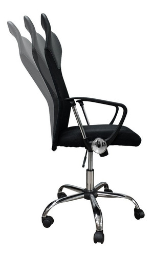 Sillon Mesh Ejecutivo Respaldo Alto Silla Escritorio Baires4 Color Negro