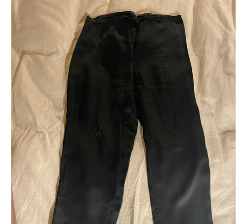 Lote X2 Pantalones Vestir Dorado Ketzia Negro Seda T. Xs