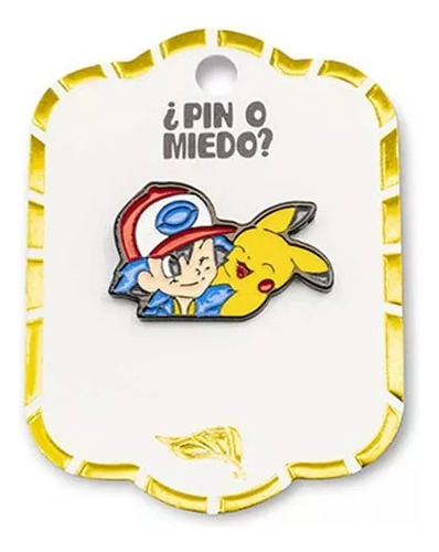 Pines Metálicos Ash Ketchum  Pikachu Serie Anime Pokémon