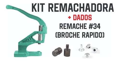 Remachadora Tipo Chango Manual (con Dados Para Remache #34)