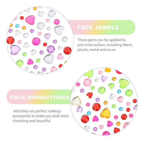 12 Hojas De Pegatinas Autoadhesivas Con Diamantes De Imitaci