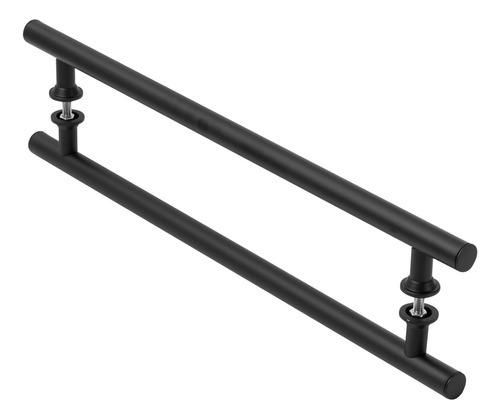 Puxador Preto Para Porta De Vidro E Madeira 110cm