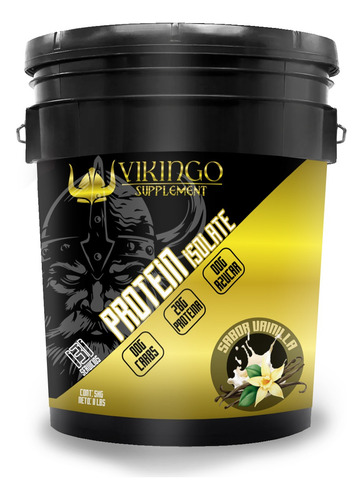 Proteína Whey Hidrolizada Isolate Vikingo 5kg Varios Sabores Vainilla