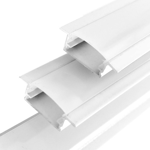 Perfil Alumínio Slim Embutido Para Fita Led Barra 2 Metros Luz Perfil Branco