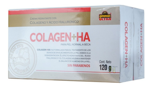 Imagen 1 de 4 de (duo Pack) Crema Colagen+ha (240 Gr) Pronat