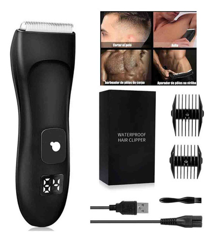 Aparador De Cabelo Masculino Elétrico Para Partes Íntimas