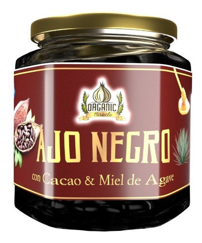 Ajo Negro En Dientes Con Cacao Y Miel De Agave 160 Grs.