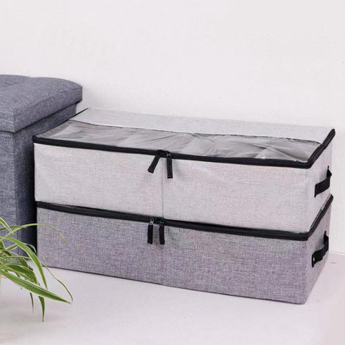 .. Caja De Almacenamiento Organizadora De Divisores Gris