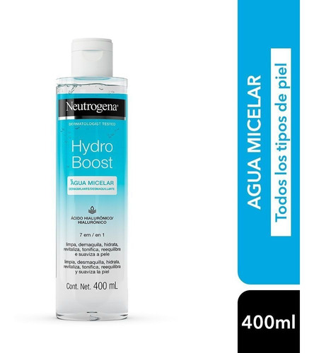 Agua Micelar Neutrogena hydro Boost X 400 Ml.