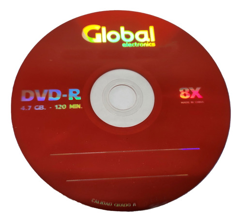 Dvd-r 4.7gb 8x 120min Rojo X10u Y 10u Sobres 