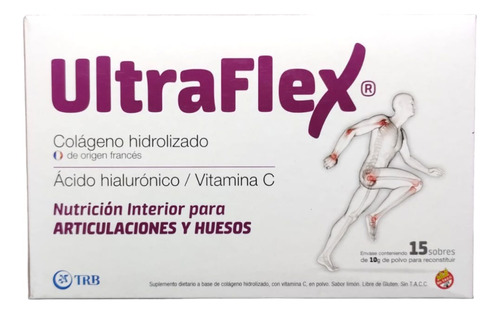 Suplemento Dietario Ultraflex X 15 Sobres Sabor Limón