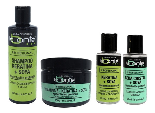 Kit Shampoo Kera+vitaminae+keratina+seda Con Soya Labonté